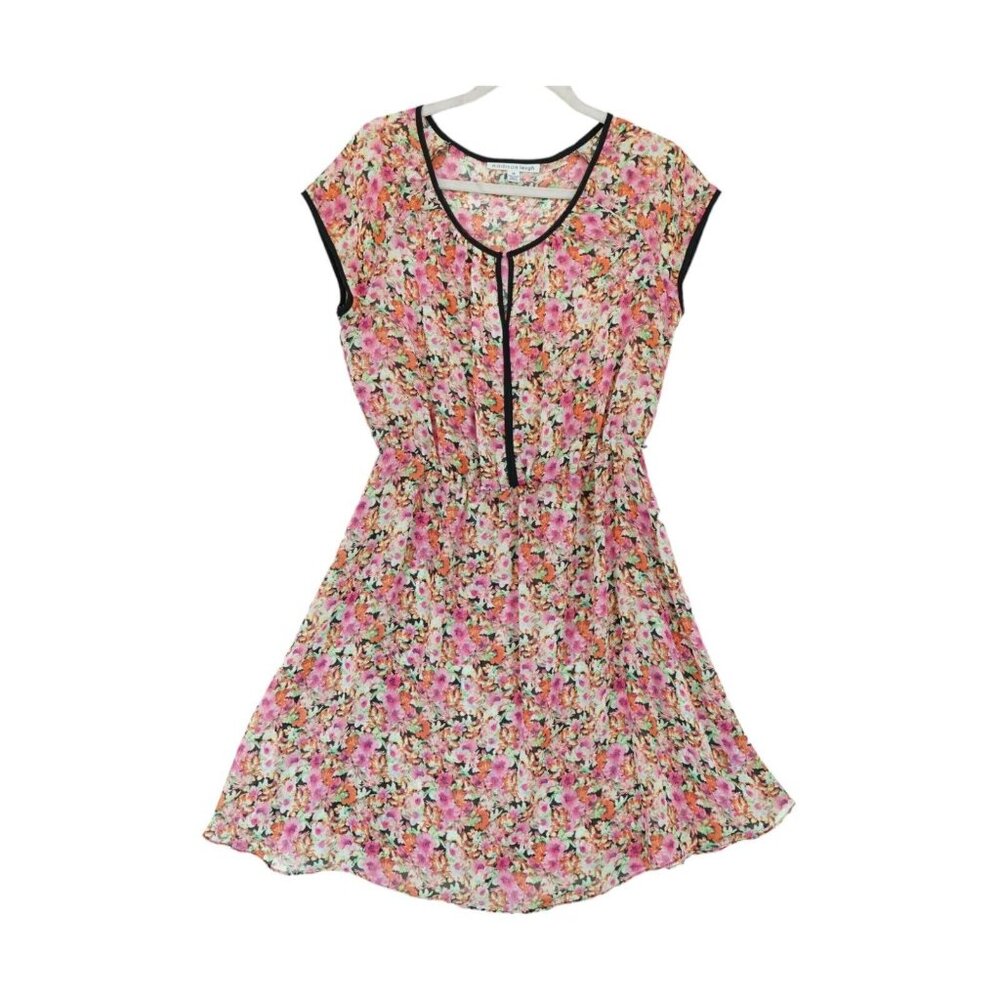 Madison Leigh Watercolor Floral Sleeveless Dress Sizeโ 10 ~ Elastic Waist